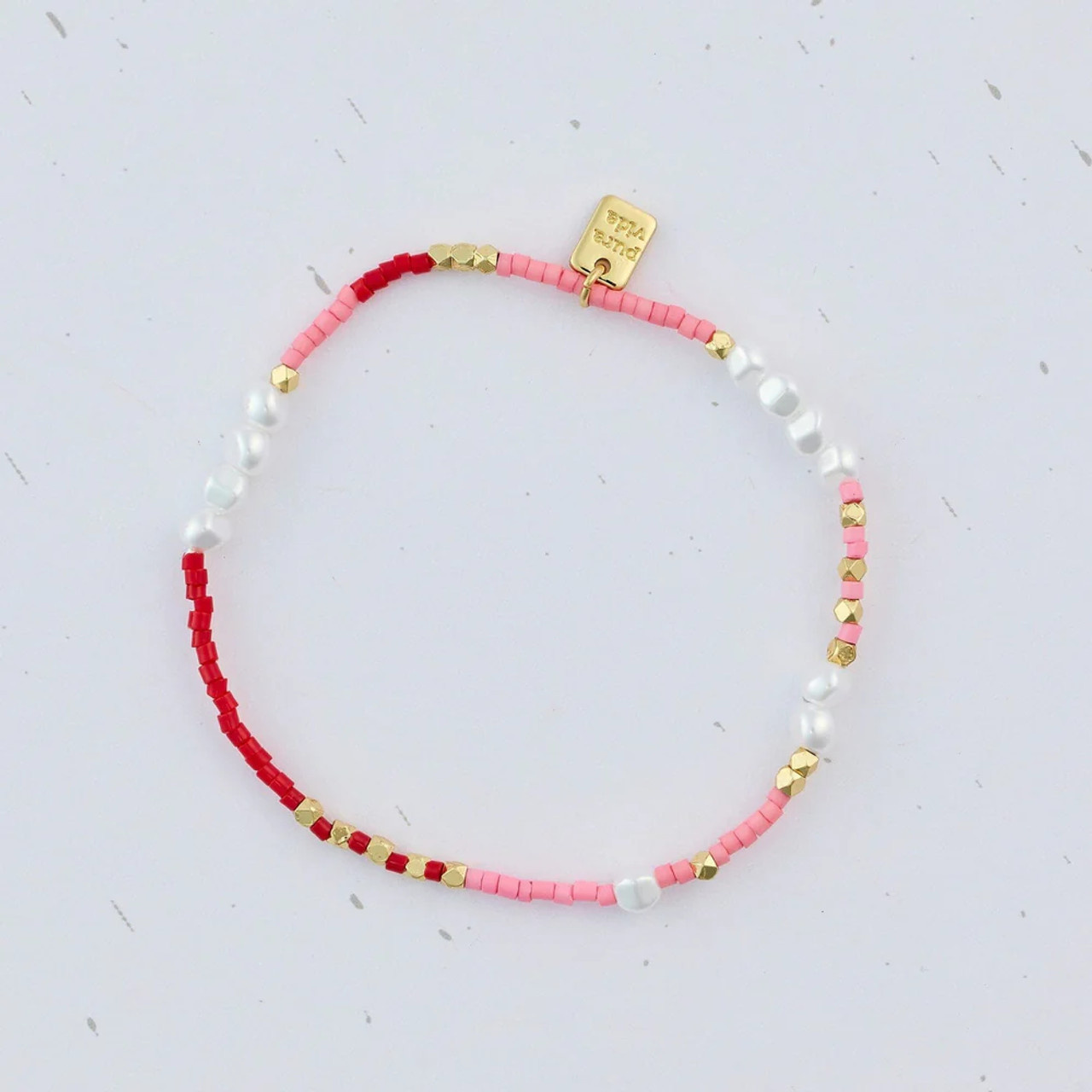 Puravida FEMMES HEART EYES STRETCH BRACELET