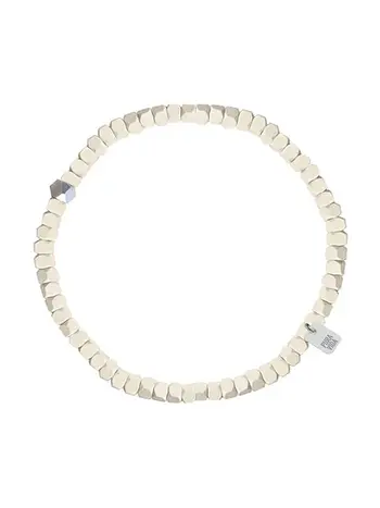 Puravida MEN'S COATED HEMATITE STRETCH BRACELET CREAM