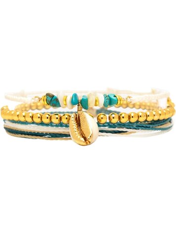 Puravida WOMEN'S ISLA STYLE PACK BRACELET GOLD