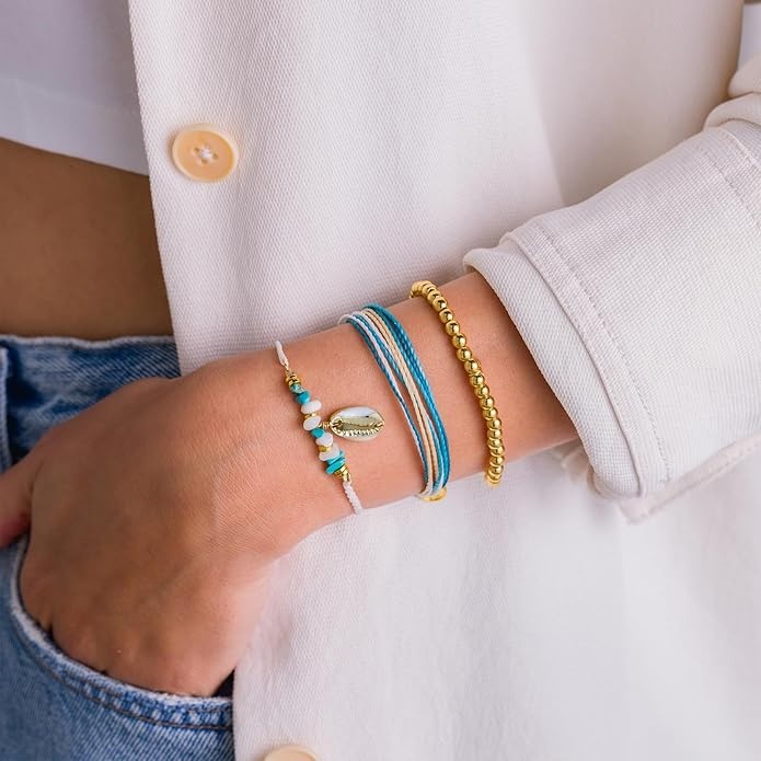 Puravida FEMMES ISLA STYLE PACK BRACELET GOLD