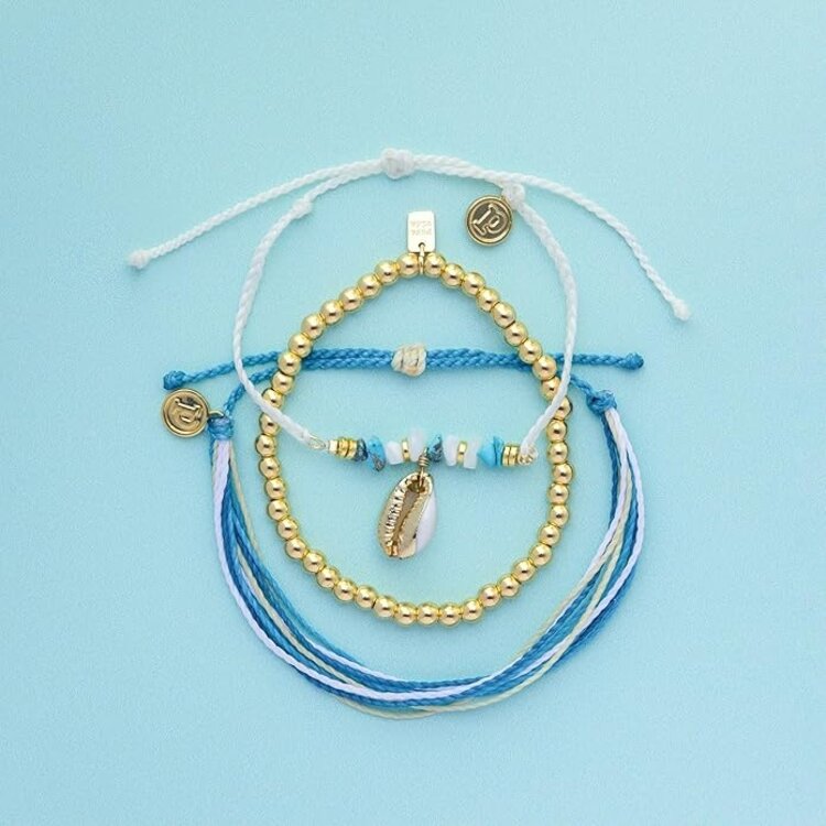 Puravida WOMEN'S ISLA STYLE PACK BRACELET GOLD