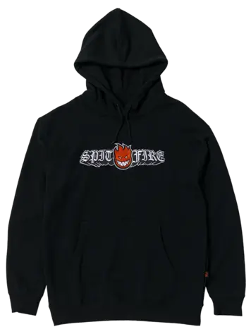 Spitfire MEN'S OLD E DROP BIGHEAD EMB HOODIE BLACK