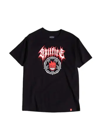 Spitfire HOMMES PENTAGRAM DRIP SS T-SHIRT BLACK/RED/WHITE