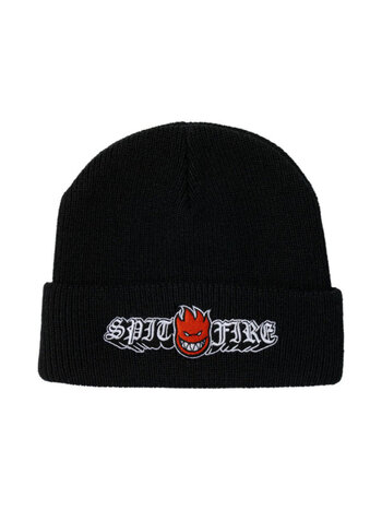 Spitfire MEN'S OLD E DROP BIGHEAD CUFF BEANIE BLACK