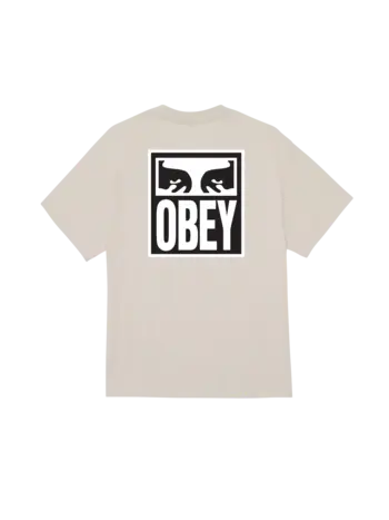Obey MEN'S OBEY EYES ICON 2 CLASSIC T-SHIRT SILVER GREY