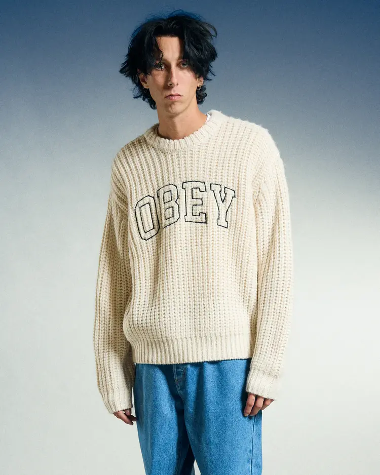 Obey MEN'S OBEY COLLEGIATE SWEATER