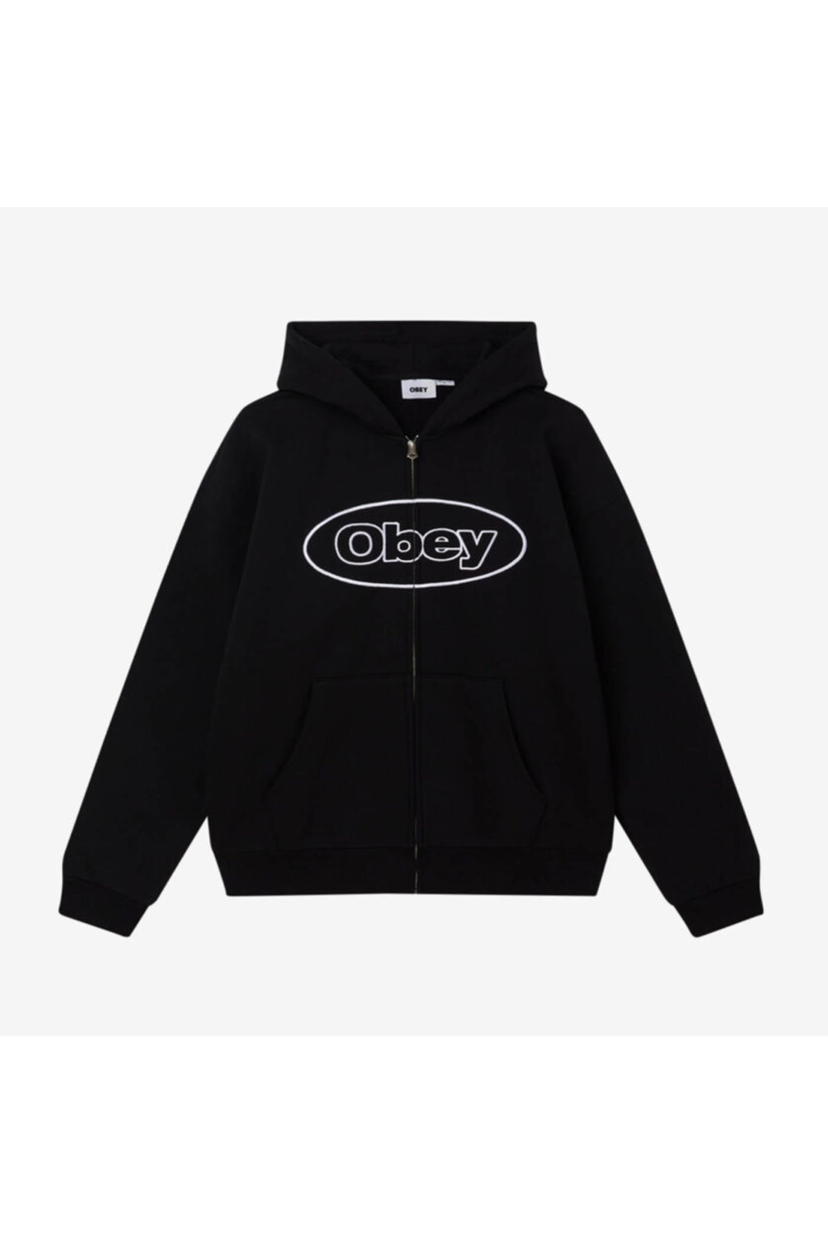Obey HOMMES OBEY OVAL EXTRA HEAVY ZIP HOOD