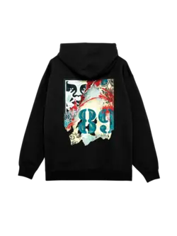 Obey HOMMES OBEY LISBON ICON HOODIE BLACK