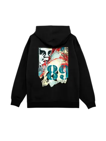 Obey HOMMES OBEY LISBON ICON HOODIE BLACK