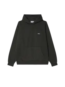 Obey HOMMES LOWERCASE PIGMENT HOOD FLEECE PIGMENT PIRATE BLACK