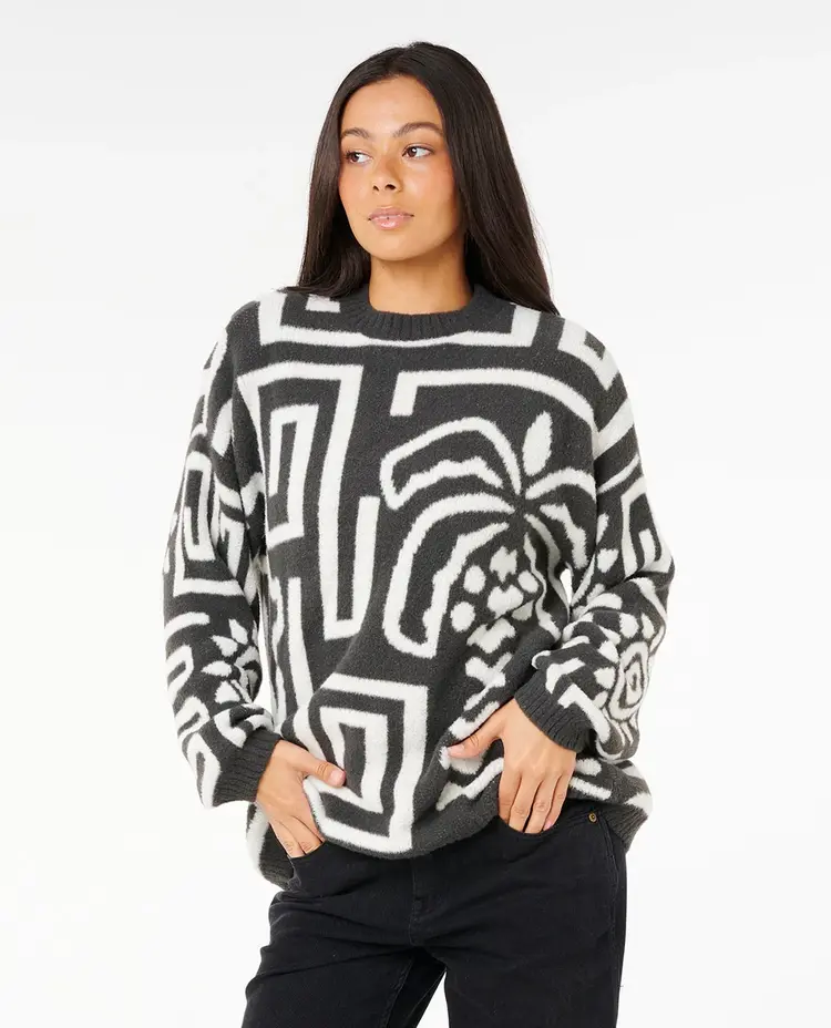 RIP CURL FEMMES SUNSET LUAU KNIT CREW
