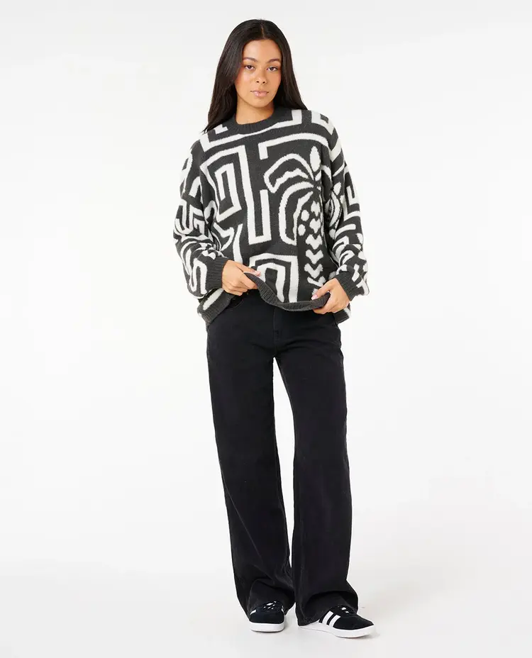 RIP CURL FEMMES SUNSET LUAU KNIT CREW