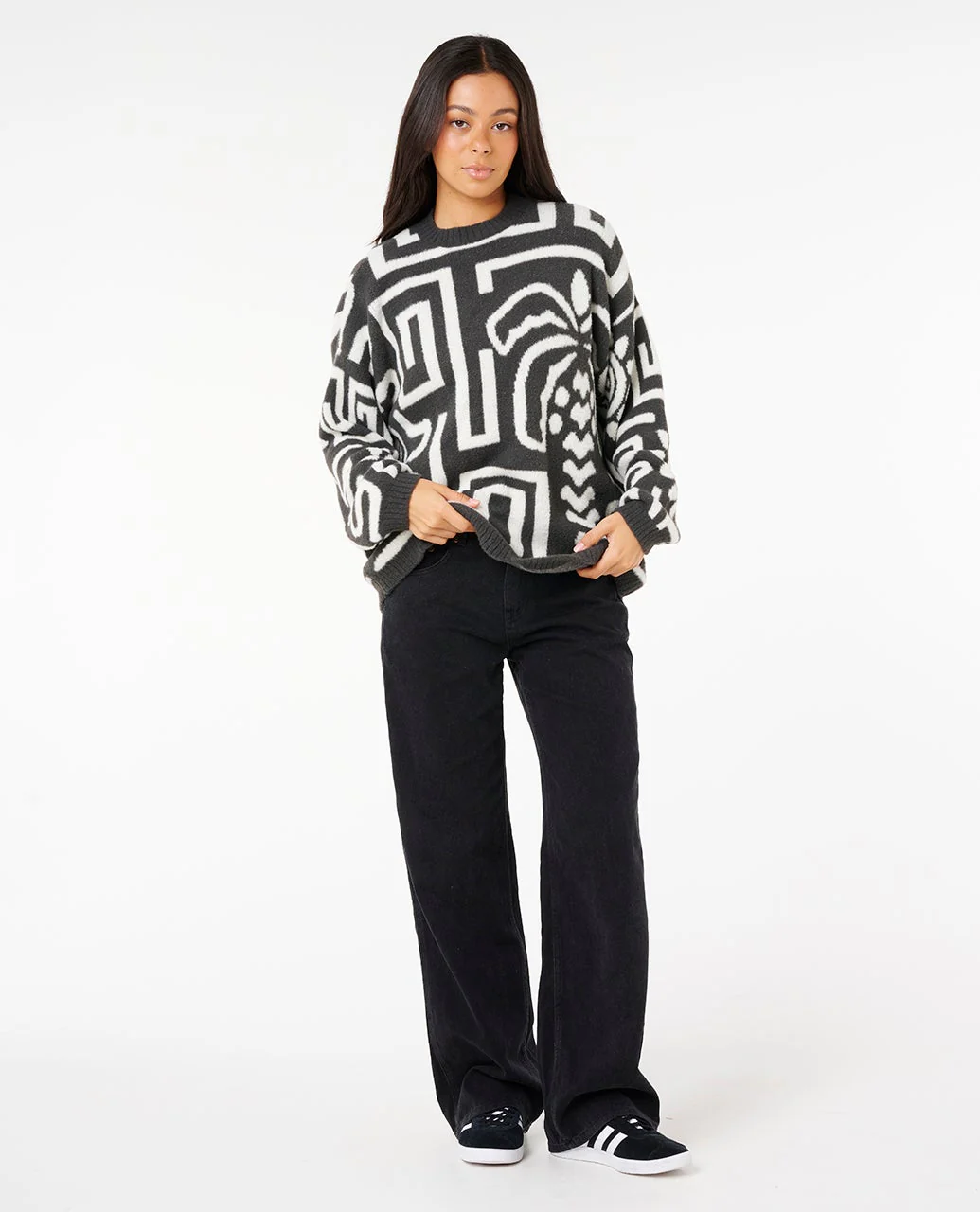 RIP CURL WOMEN'S SUNSET LUAU KNIT CREW