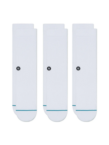 Stance HOMMES STP ICON CREW WHITE 3 PACK WHITE