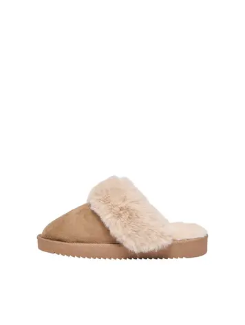 Only FEMMES TEDDY HOMESLIPPER COGNAC