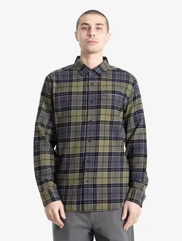 Volcom HOMMES CADEN PLAID LS SHIRT DARK OLIVE