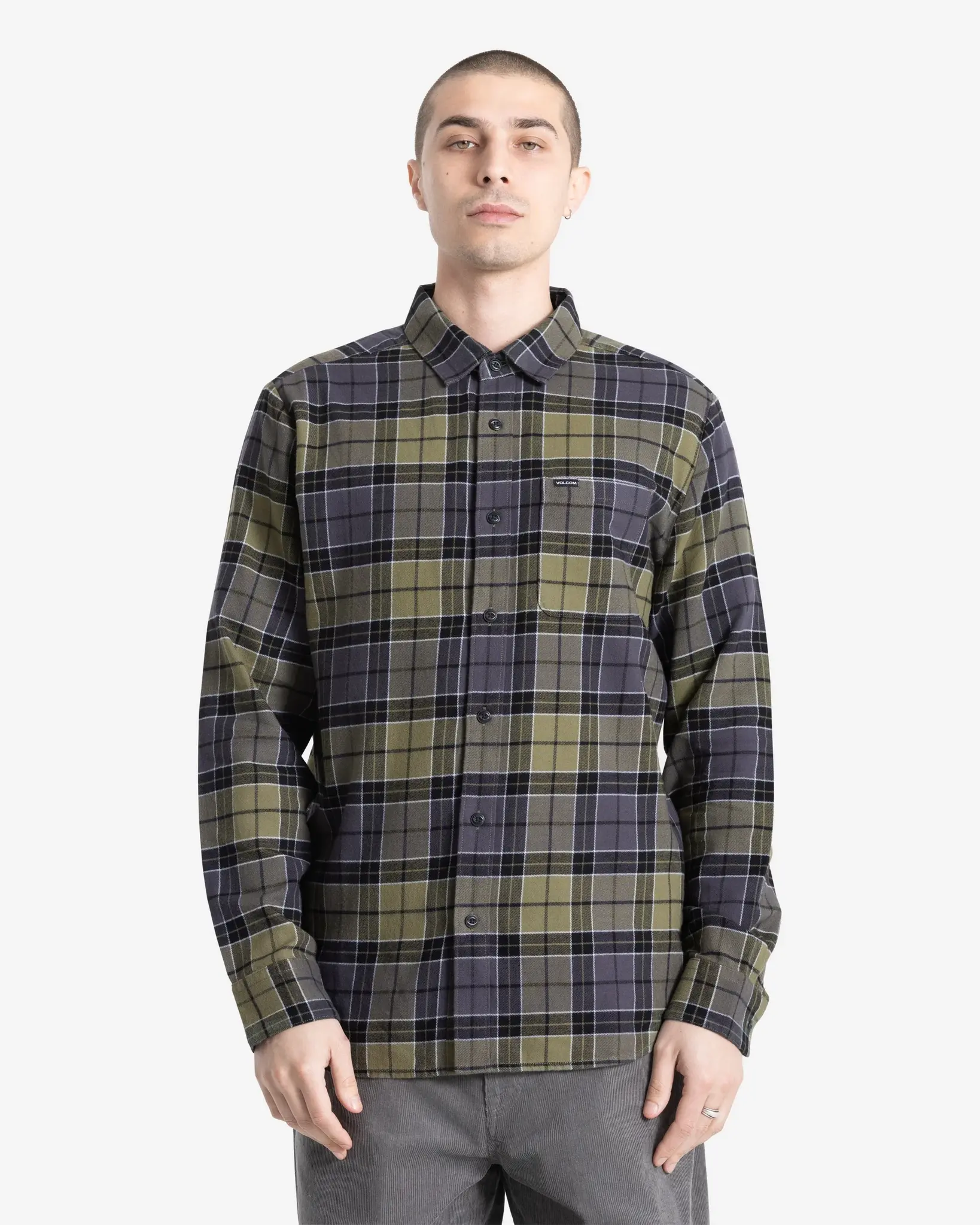 Volcom MEN'S CADEN PLAID LS SHIRT