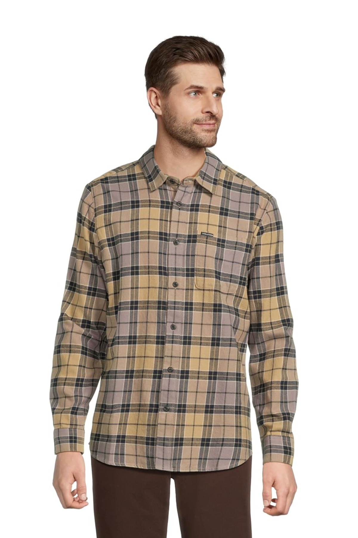 Volcom MEN'S CADEN PLAID LS SHIRT