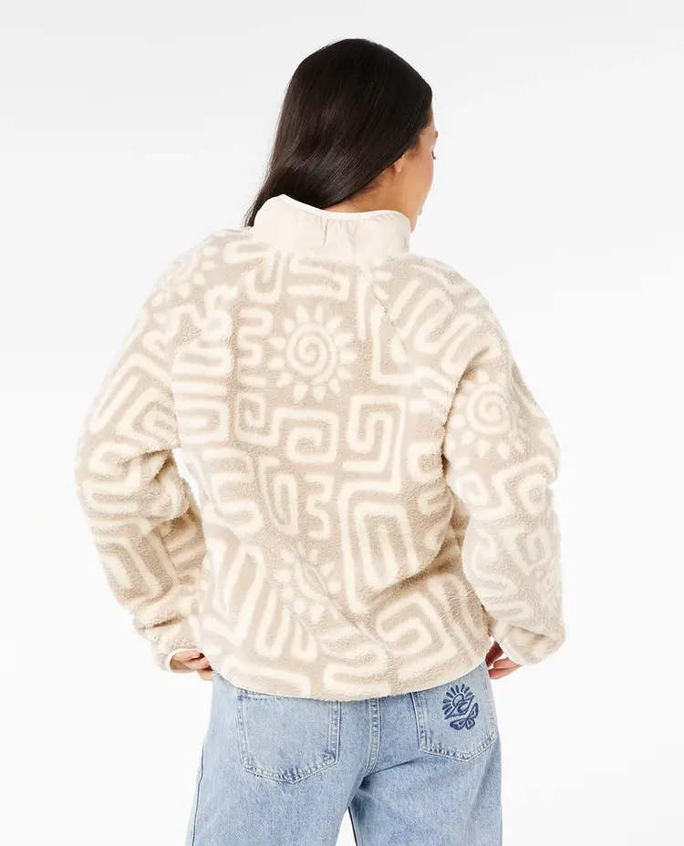 RIP CURL WOMEN'S SUNSET LUAU 1/4 ZIP POLAR FLEECE