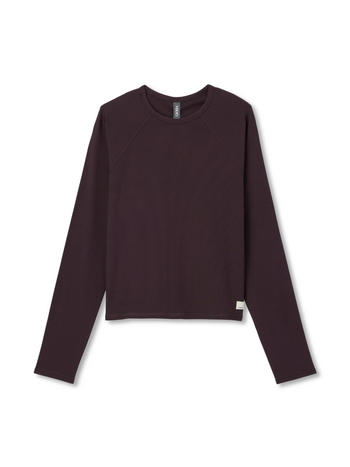 Vuori WOMEN'S LONG SLEEVE POSE CREW RAISIN