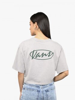 Vans FEMMES ERA SCRIPT RELAXED CROP FROST GRAY