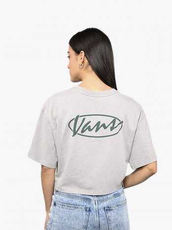 Vans WOMEN'S ERA SCRIPT RELAXED CROP FROST GRAY