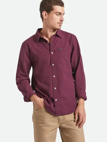 Brixton MEN'S CHARTER L/S SHIRT PORT