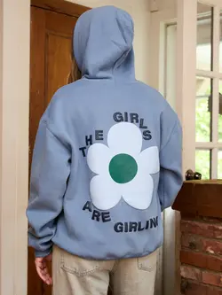 NANA THE BRAND FEMMES SHANIE HOODIE BLUE/GREY