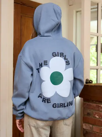 NANA THE BRAND WOMEN'S SHANIE HOODIE BLUE/GREY