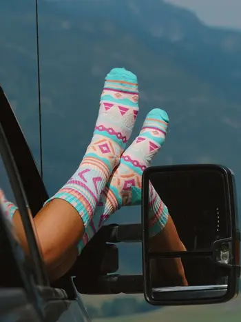 Notice the reckless WOMEN'S OFFBEAT WARM SOCKS