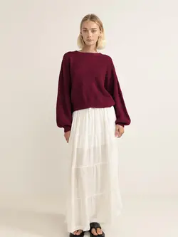 Rhythm WOMEN'S CLASSIC KNIT JUMPER SANGRIA