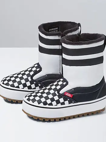 Vans JUNIOR SLIP-ON SNOW BOOTS CHECKERBOARD