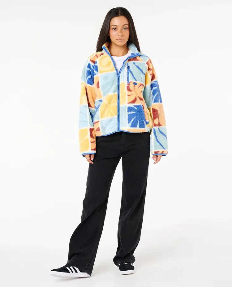 RIP CURL FEMMES AOTS TY WILLIAMS ZIP THROUGH POLAR FLEECE