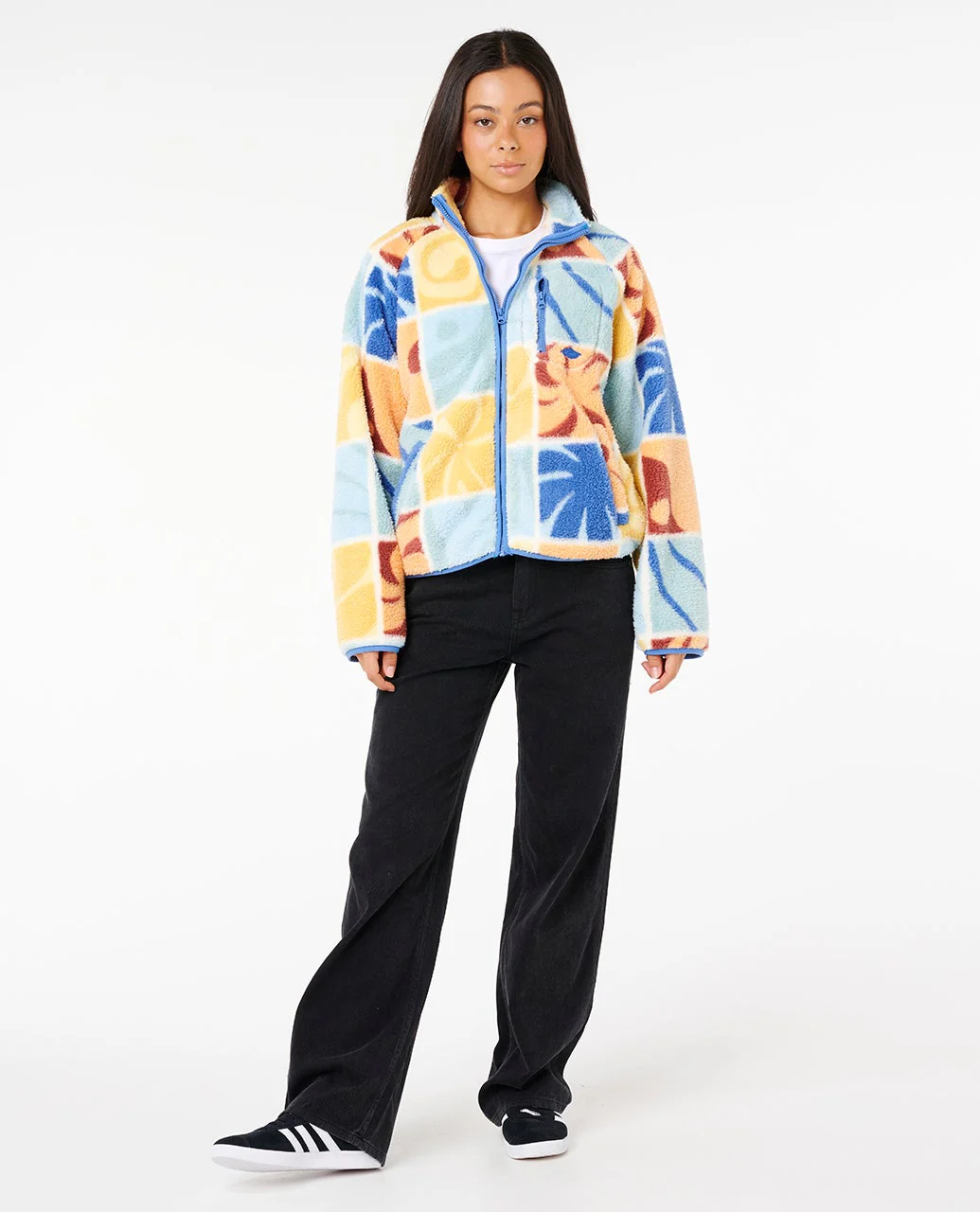 RIP CURL FEMMES AOTS TY WILLIAMS ZIP THROUGH POLAR FLEECE