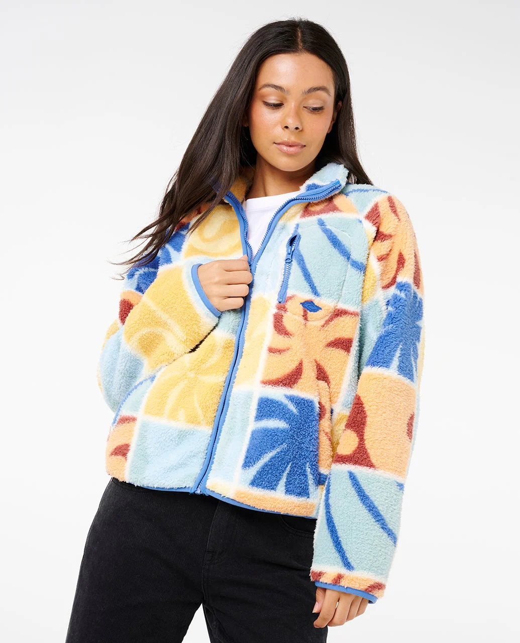 RIP CURL FEMMES AOTS TY WILLIAMS ZIP THROUGH POLAR FLEECE