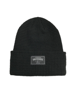 Universe Boardshop WAFFLE BEANIE BLACK/BLACK