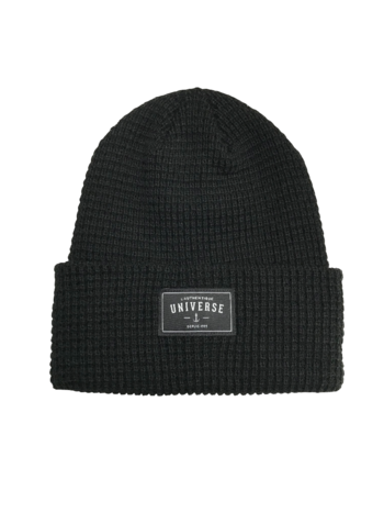 Universe Boardshop WAFFLE BEANIE BLACK/BLACK