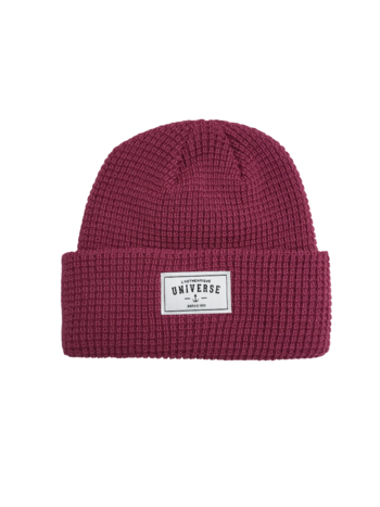 Universe Boardshop WAFFLE BEANIE VELVET/WHITE