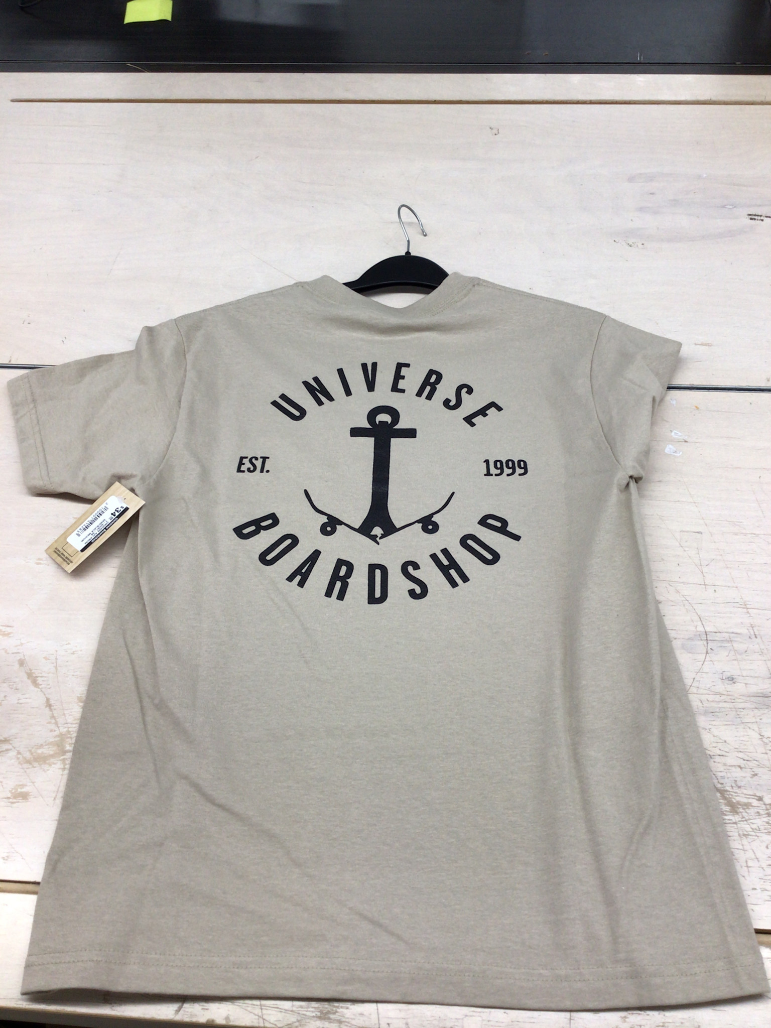Universe Boardshop MEN'S ANCRE T-SHIRT SAND/BLACK