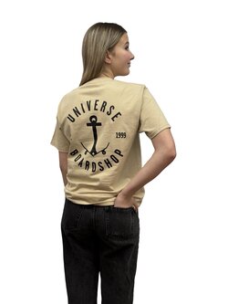 Universe Boardshop ANCRE T-SHIRT SAND/BLACK