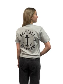 Universe Boardshop ANCRE T-SHIRT GREY HEATHER/BLACK