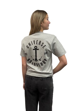Universe Boardshop ANCRE T-SHIRT GREY HEATHER/BLACK