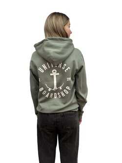 Universe Boardshop ANCRE HOODIE DUSTY GREEN/WHITE