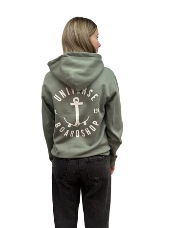 Universe Boardshop ANCRE HOODIE DUSTY GREEN/WHITE