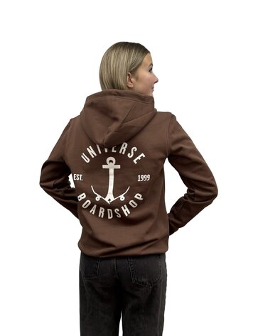 Universe Boardshop ANCRE HOODIE COCOA/WHITE