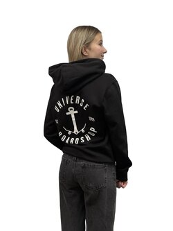 Universe Boardshop ANCRE HOODIE BLACK/WHITE