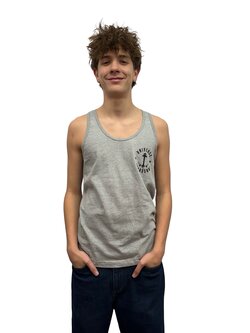 Universe Boardshop HOMMES ANCRE TANK TOP HEATHER GREY/BLACK