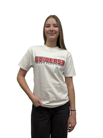 Universe Boardshop T-SHIRT OG ROUGE WHITE