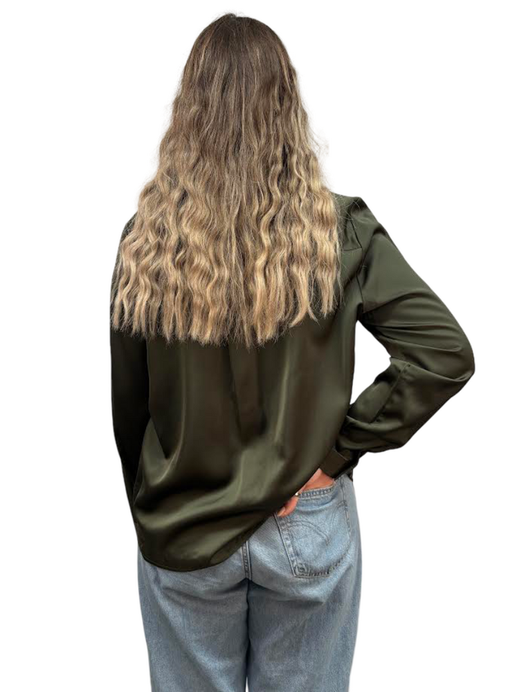 Only WOMEN'S MIKA VIS SATIN LS SHIRT