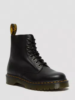 DR MARTENS 1460 PASCAL BEX LEATHER LACE UP BOOTS BLACK PISA